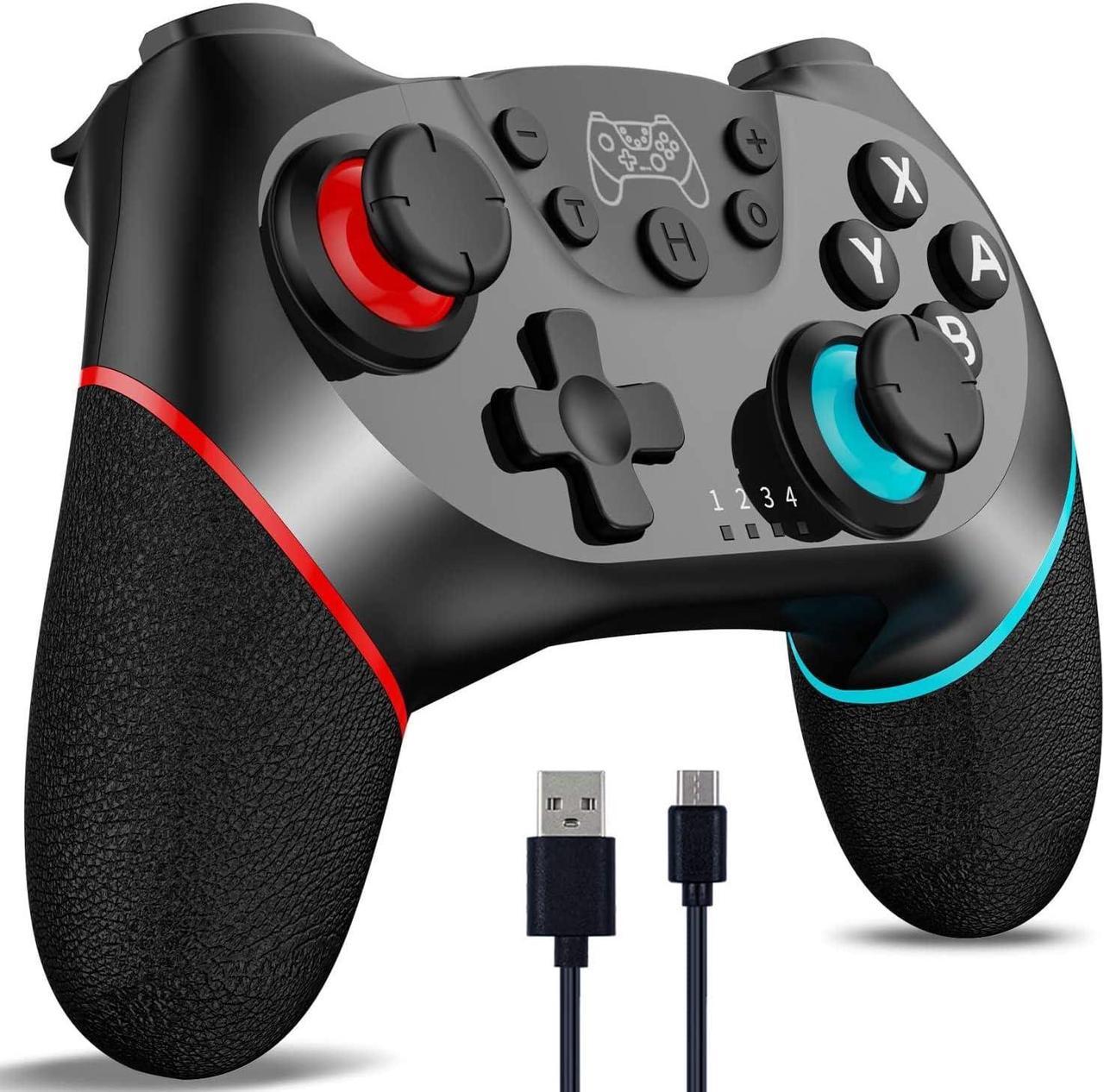 [2024 New Version] CuleedTec Wireless Switch Controller, Switch Pro Controller Compatible with Switch/Lite/OLED, Manette Switch Remote Gamepad with 6-Axis Gyro, Dual Motors, Wake-up and Turbo