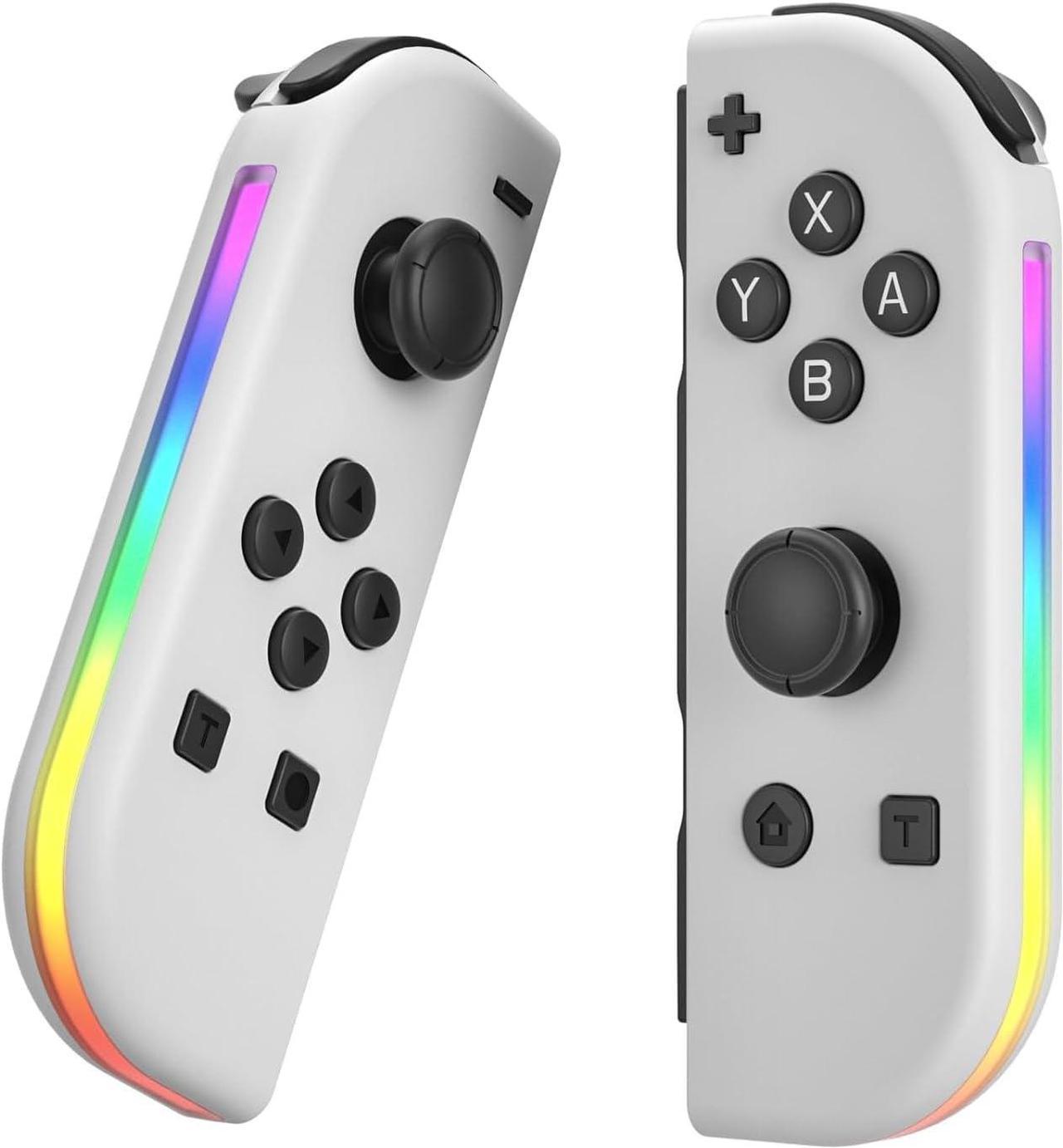 Replacement for Nintendo Switch Controller, Compatible with Switch Controllers, Right and Left Wireless Joy-pad Controller, Support Double Vibration/Wake-up/Screenshot