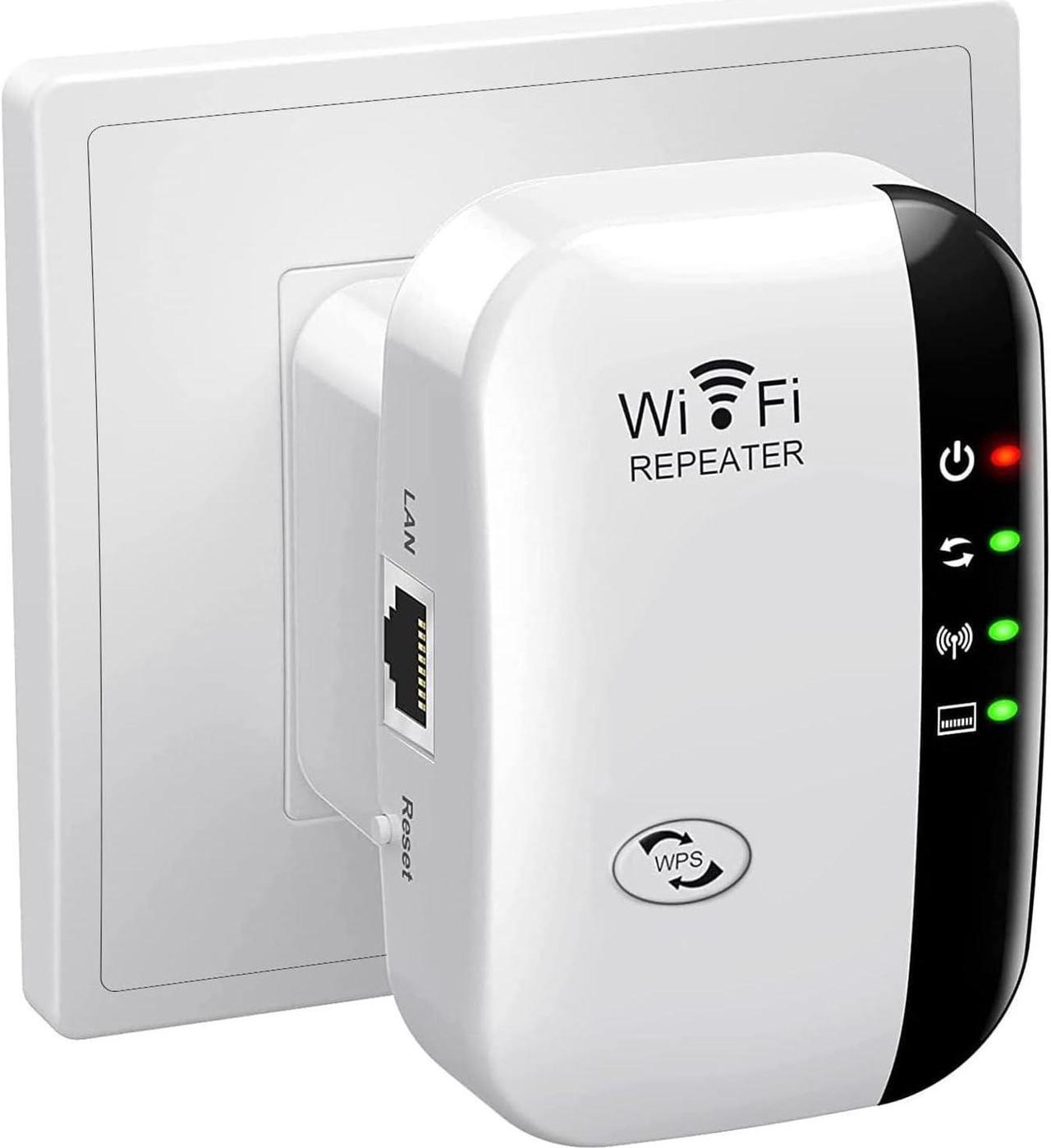 JORPETS WiFi Extender, WiFi Repeater Wireless Signal Booster Long Range, Long Range Wireless Internet Repeater 300Mbps 2.4GHz| Quick Setup | WiFi Dead Zones Killer