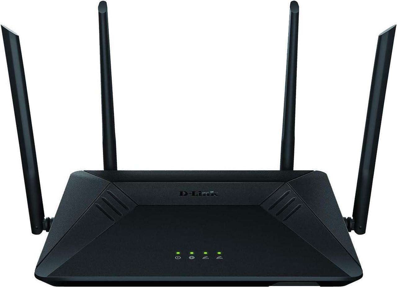 D-Link AC1750 High-Power Wi-Fi Gigabit Router, Dual Band, MU-MIMO, QoS, SmartConnect, 3X3 Wireless, 4 Gigabit Ports, WiFi Coverage, 4 High-Power External Antennas Plus High-Power Amplifier (DIR-867)