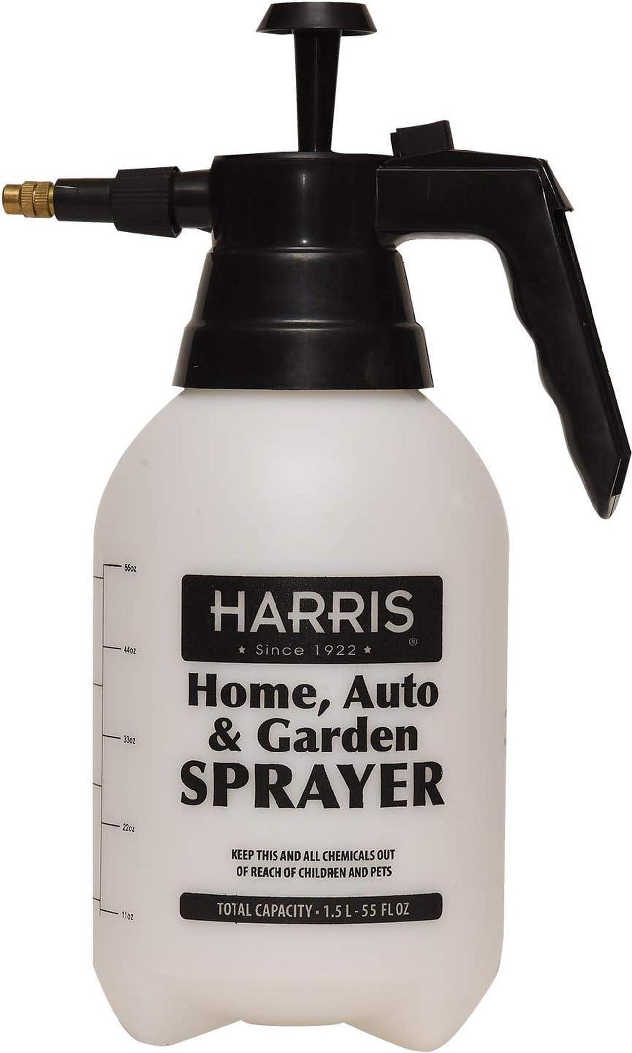 HARRIS Continuous Hand Pump Pressure Sprayer for Home, Lawn, Garden, Car Detailing and More, 1.5L