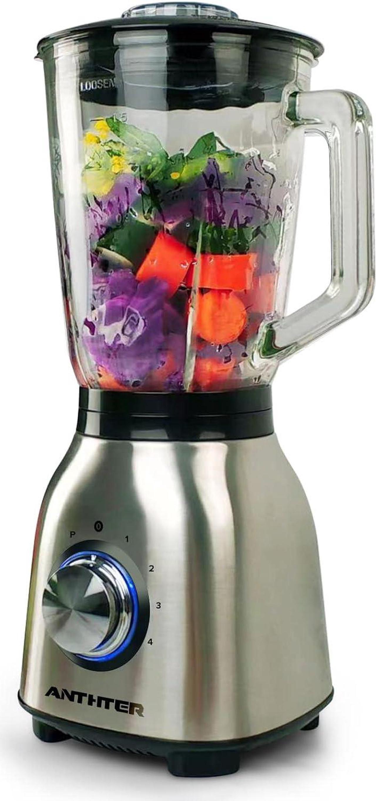 Anthter Professional Plus Benders For Kitchen, 950W Motor Smoothie Blender with Stainless Countertop for Shakes and Smoothies, 50 Oz Glass Jar, Ideal for Puree, Ice Crush, Shakes and Smoothies