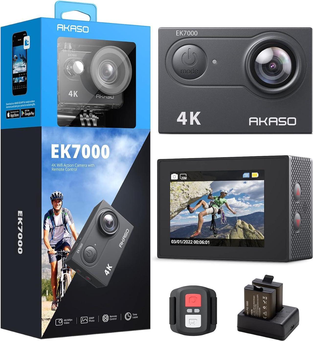 AKASO EK7000 4K30FPS Action Camera Ultra HD Underwater Camera 170 Degree Wide Angle 98FT Waterproof Camera