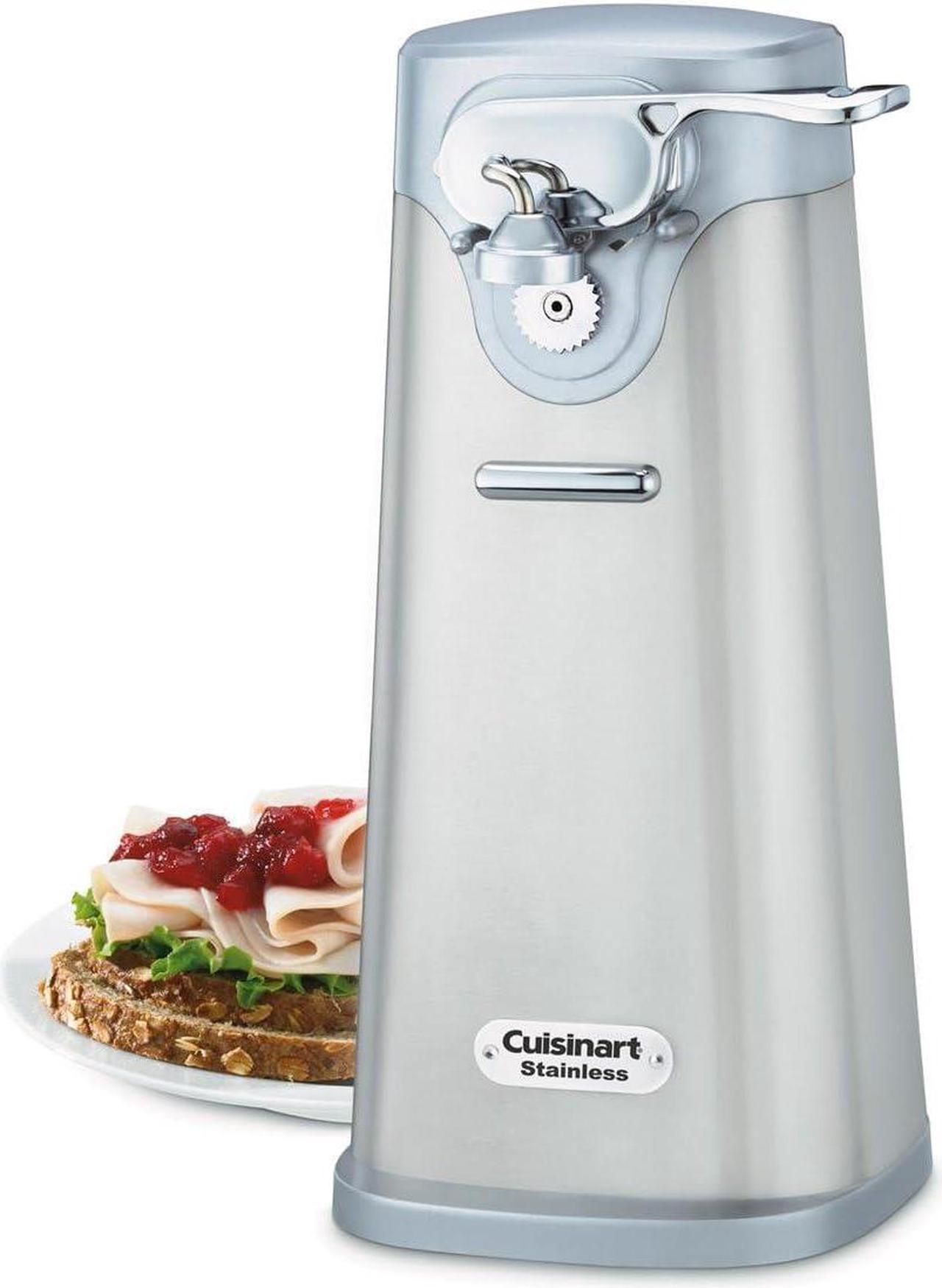 Cuisinart SCO-60C Deluxe Electric Can Opener, Quality-Engineered Motor System Allows you to Open Any Size Can, Stainless Steel