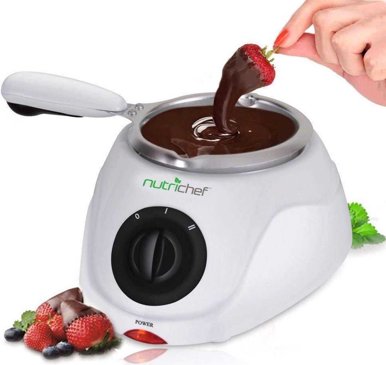 NUTRICHEF PKFNMK14 Chocolate Melting Warming Fondue Set