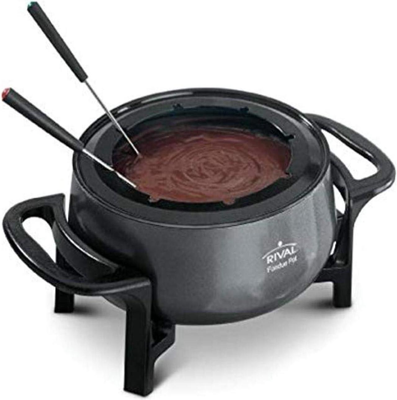 Rival Fondue Non-Stick Pot, Grey - FD300-CN