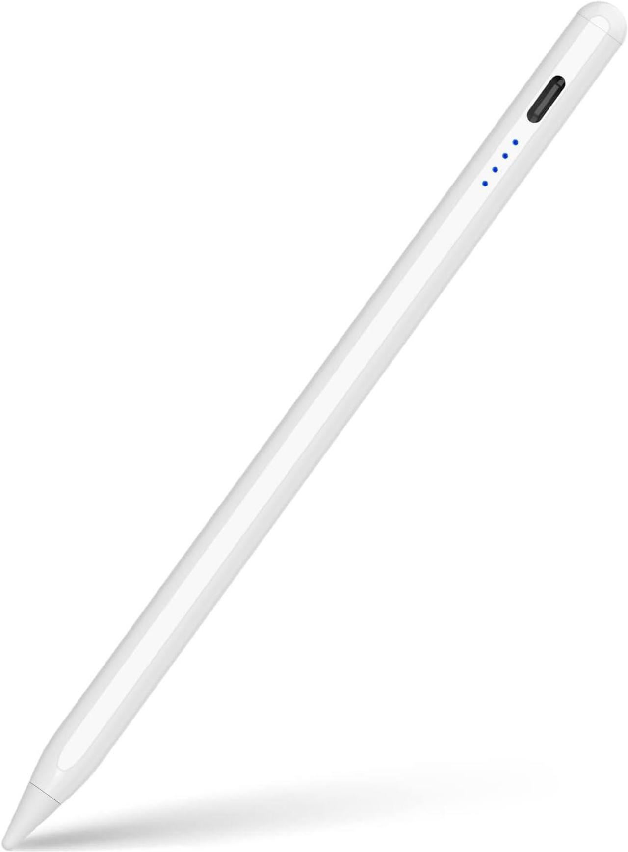 Stylus Pen for iPad Pencil 10th Gen, Stylus Pencil for iPad 9th Gen, Pen for iPad(2018-2024) with Palm Rejection& Tilt Sensitivity, Work for iPad 6-10, Air 3/4/5, Mini 5/6, Pro 11/12.9" (White)