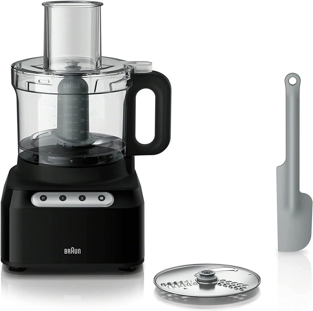 Braun FP3101BK Easy Prep 8-cup Food Processor, Black