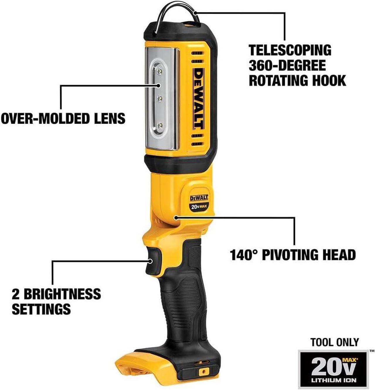 DEWALT 20V MAX* LED Work Light, Hand Held, Tool Only (DCL050)