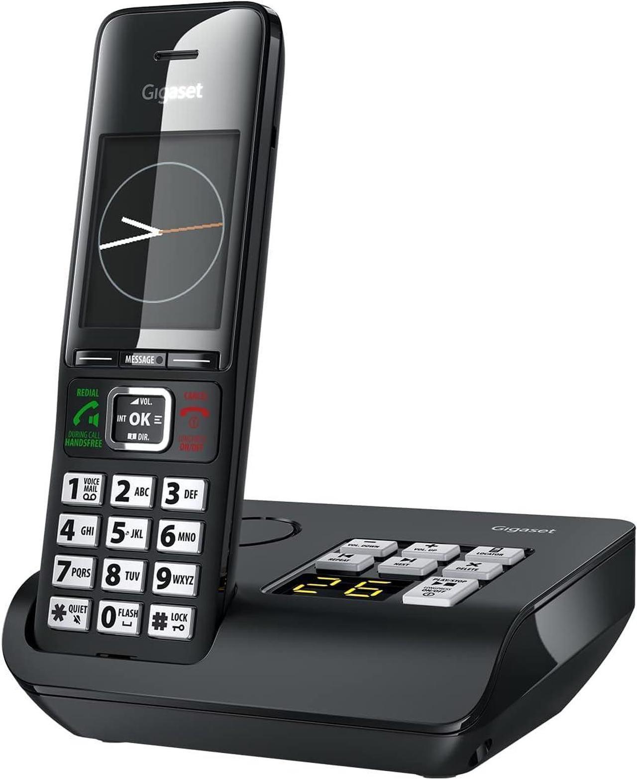 Gigaset Comfort 552A - Cordless DECT Phone - Answering Machine - Made in Germany - Elegant Design - Hands-Free Mode - Comfort Call Protection - Big Phone Book, Titanium-Black