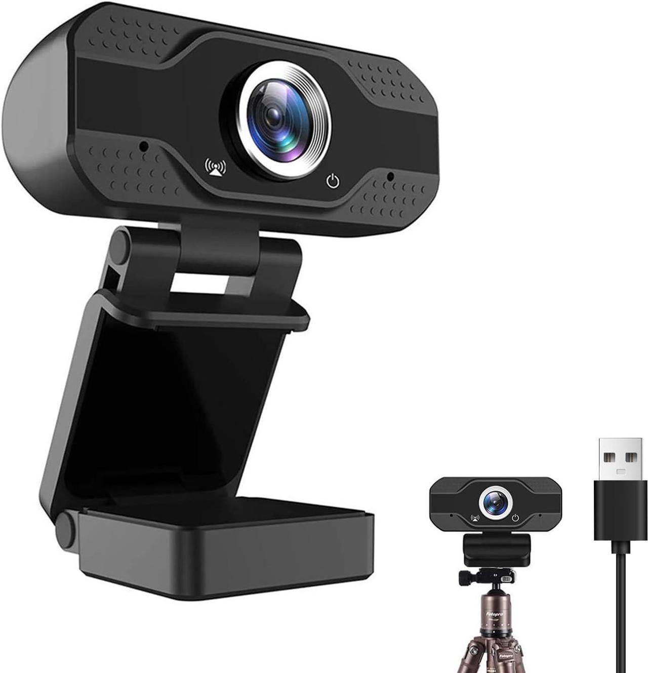 Full HD 1080P Web Camera Webcam with Microphone 30FPS Computer Camera USB PC Webcam Laptop or Desktop Webcam for Video Conferencing, Recording & Streaming, Built in Mic, Plug and Play