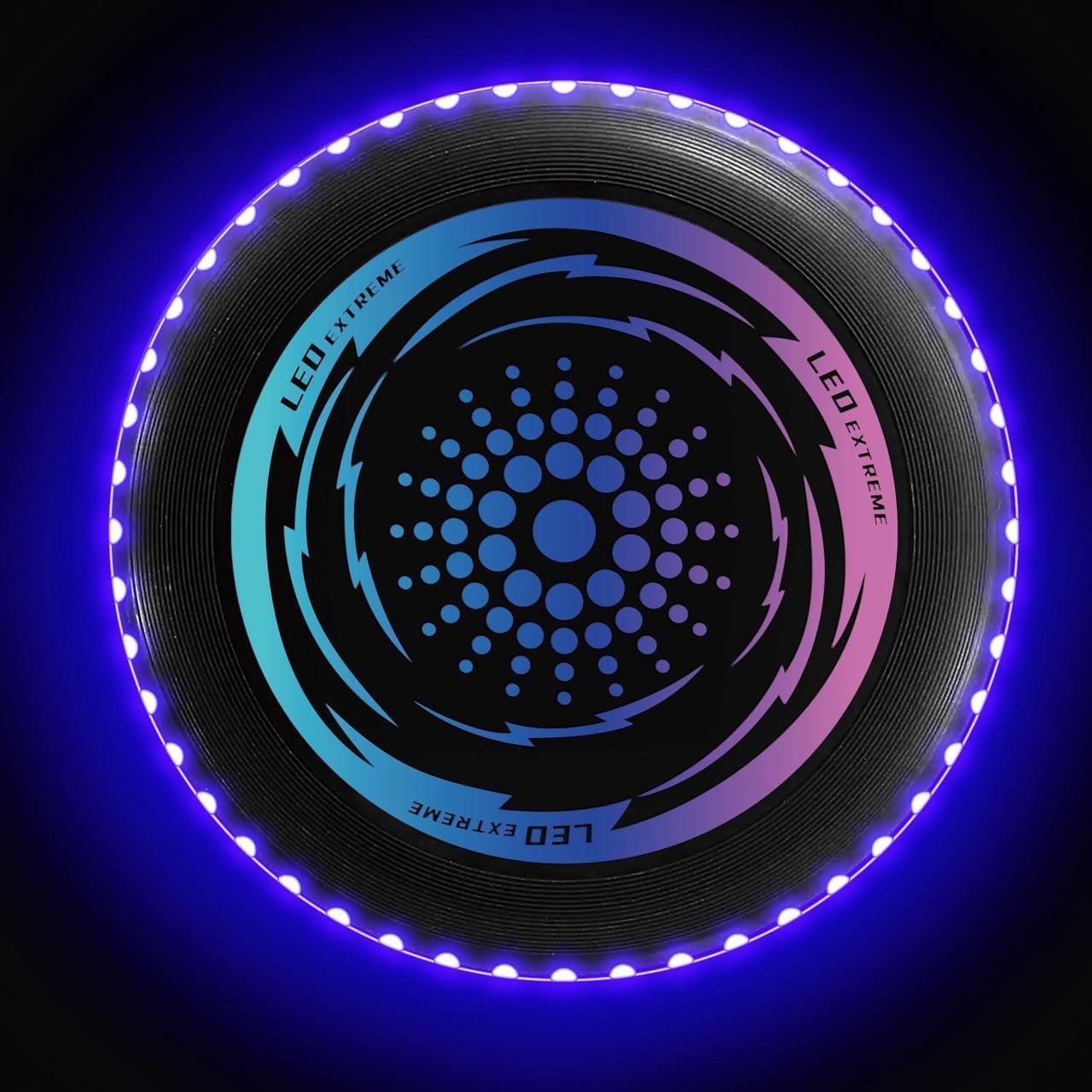 49 LED Flying Disc Extremely Bright, Light Up Flying Fresbee, 175g Ultimate Sports Disc for Adult/Men/Boys/Teens/Kids Birthday, Lawn, Outdoor, Beach, Camping Games Gift