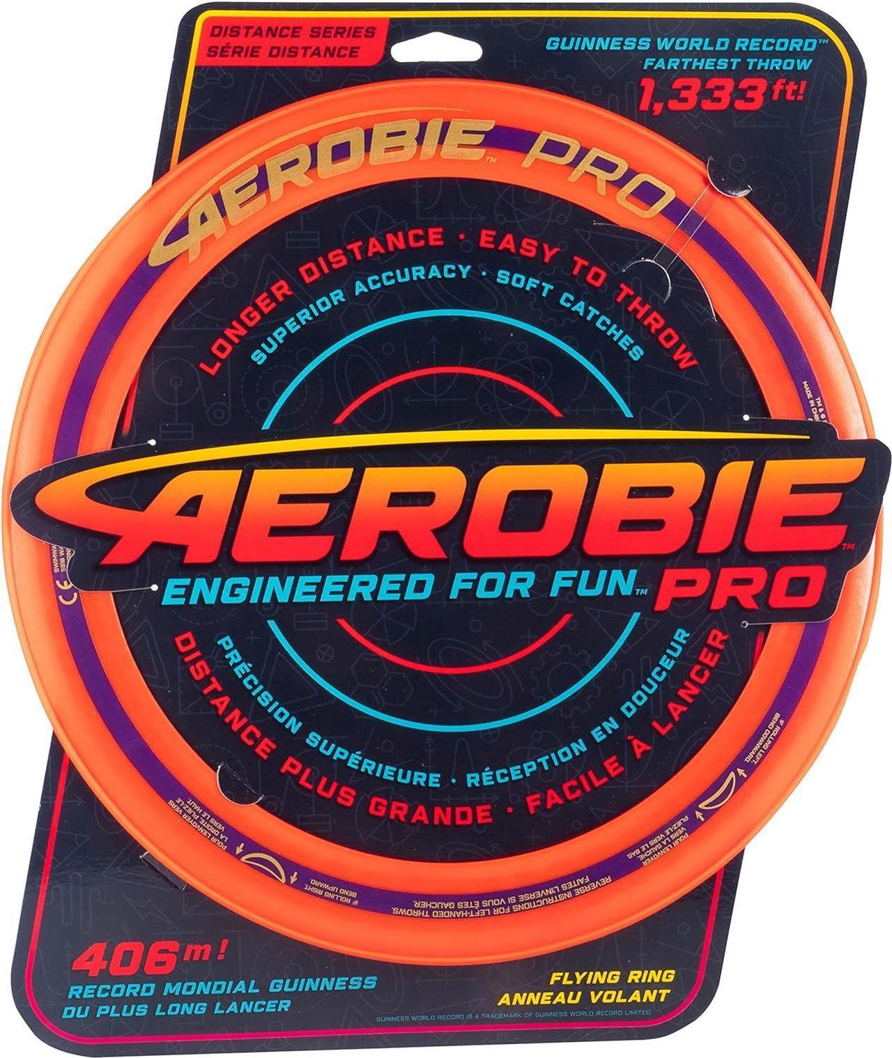 Aerobie Pro Ring Outdoor Flying Disc, 14 inches, Orange