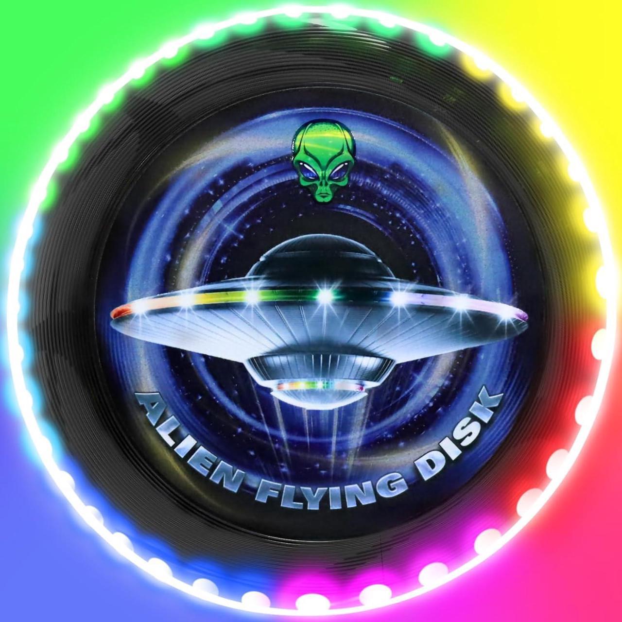 Kovshuiwe LED Flying Disc-10 Million Color 38 RGB LEDs,12 Modes,Chargeable, IP65 Waterproof,175g Frisbee,Soft Flying Discs, Adult/Men/Boys/Teens Birthday, Ideal for Outdoor, Lawn, Camping Games, Gift