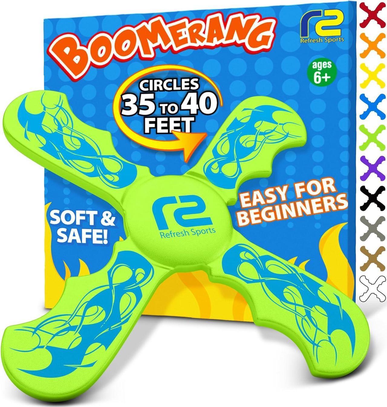 Frisbees for Kids: Best Soft Frisbee Kids Boomerang - Best Gifts for Boys & Girls - Outdoor Flying Disc Beach Frisbee for Kids Age 6 & up - Fun Boys Toys age 8-10 Fun Kid Mini Frisbee Disc - EVA Foam