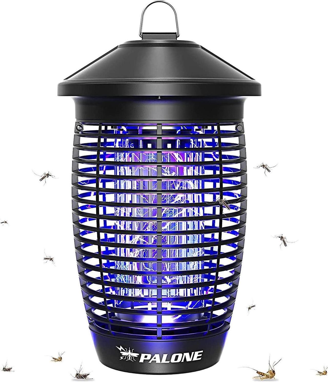 PALONE Bug Zapper Lamp 4500V 20W Light Electric Shock Pest, Electronic Bug Zapper Electric Shock Pest, Plug-in Bulbs in Homes,Gardens, Suitable for Indoor and Outdoor Waterproof