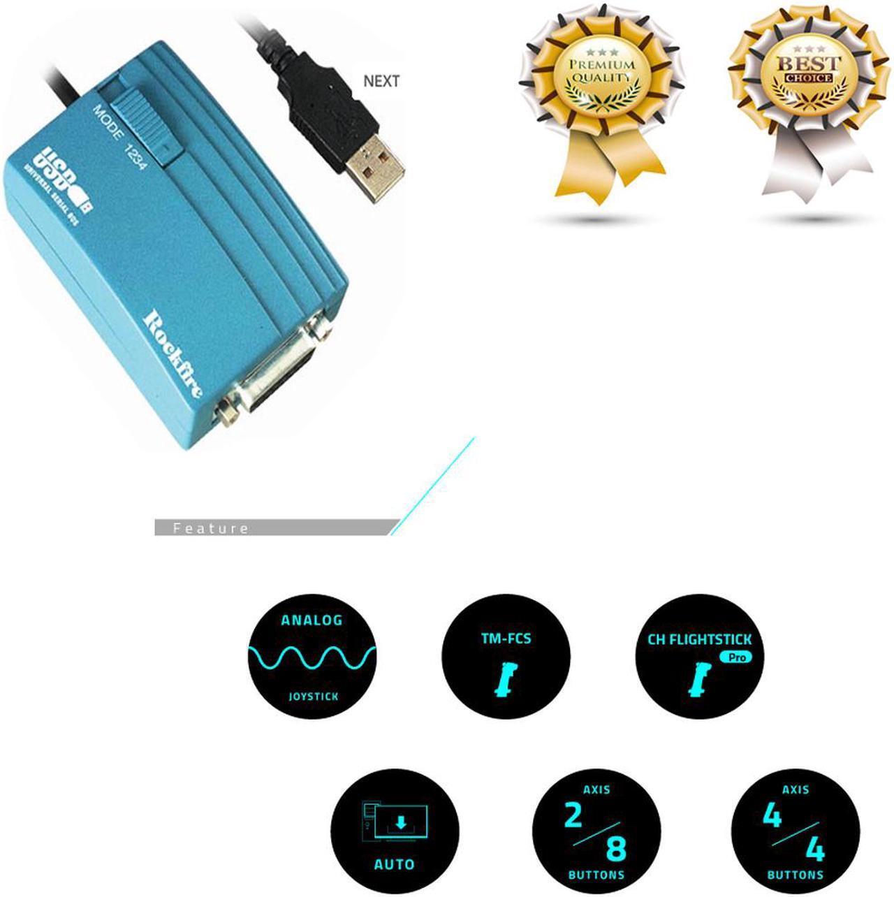 Alt view image 3 of 3 - USB to 15 Pin Female MIDI Joystick Game Port Adapter Nest Converter Rockfire,Original NEW RM-203 USB Game Port Gameport Adapter For Rockfire