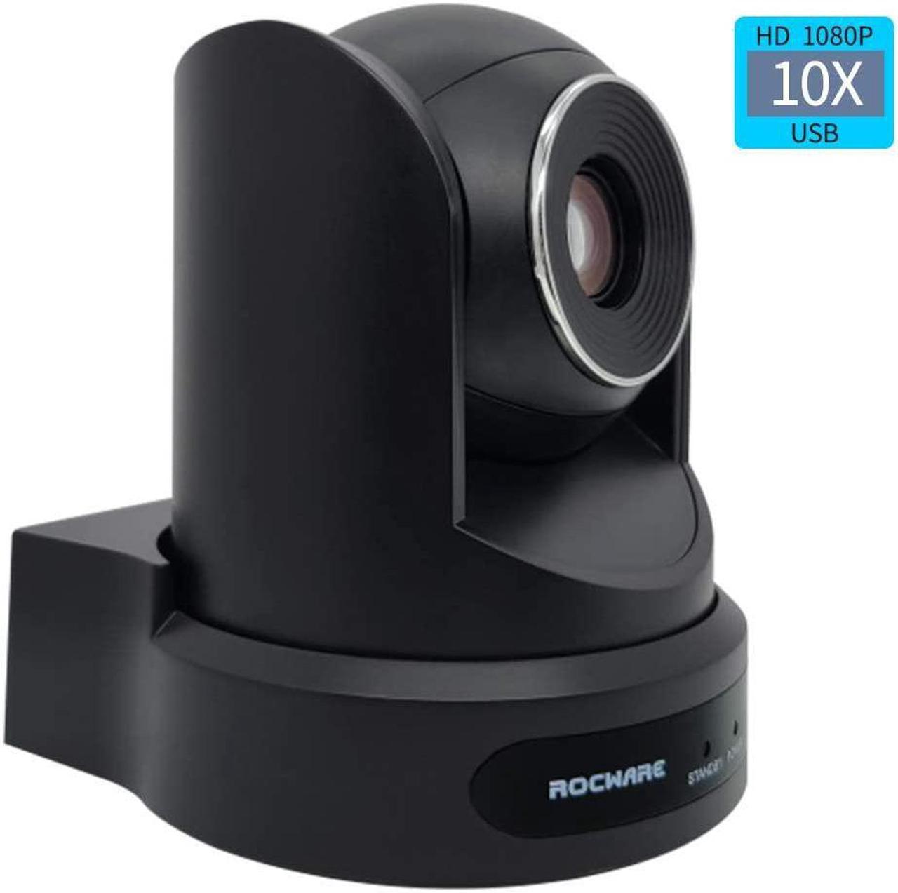 PTZ Camera with USB Outputs,10X Optical Zoom,Live Streaming Camera for Broadcast,Conference,Events,Church and School