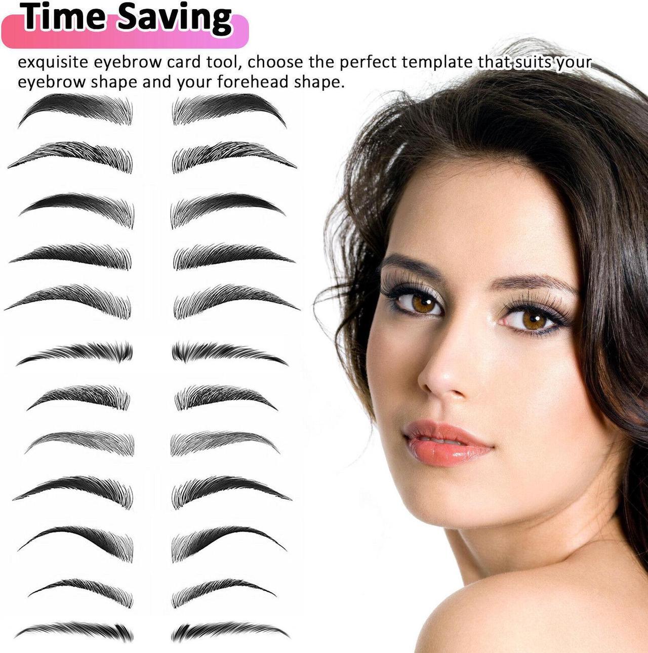 Alt view image 6 of 6 - 24PCS Eyebrow Shaping Stencil Grooming Shaper Stencils Makeup Template Tool Kits