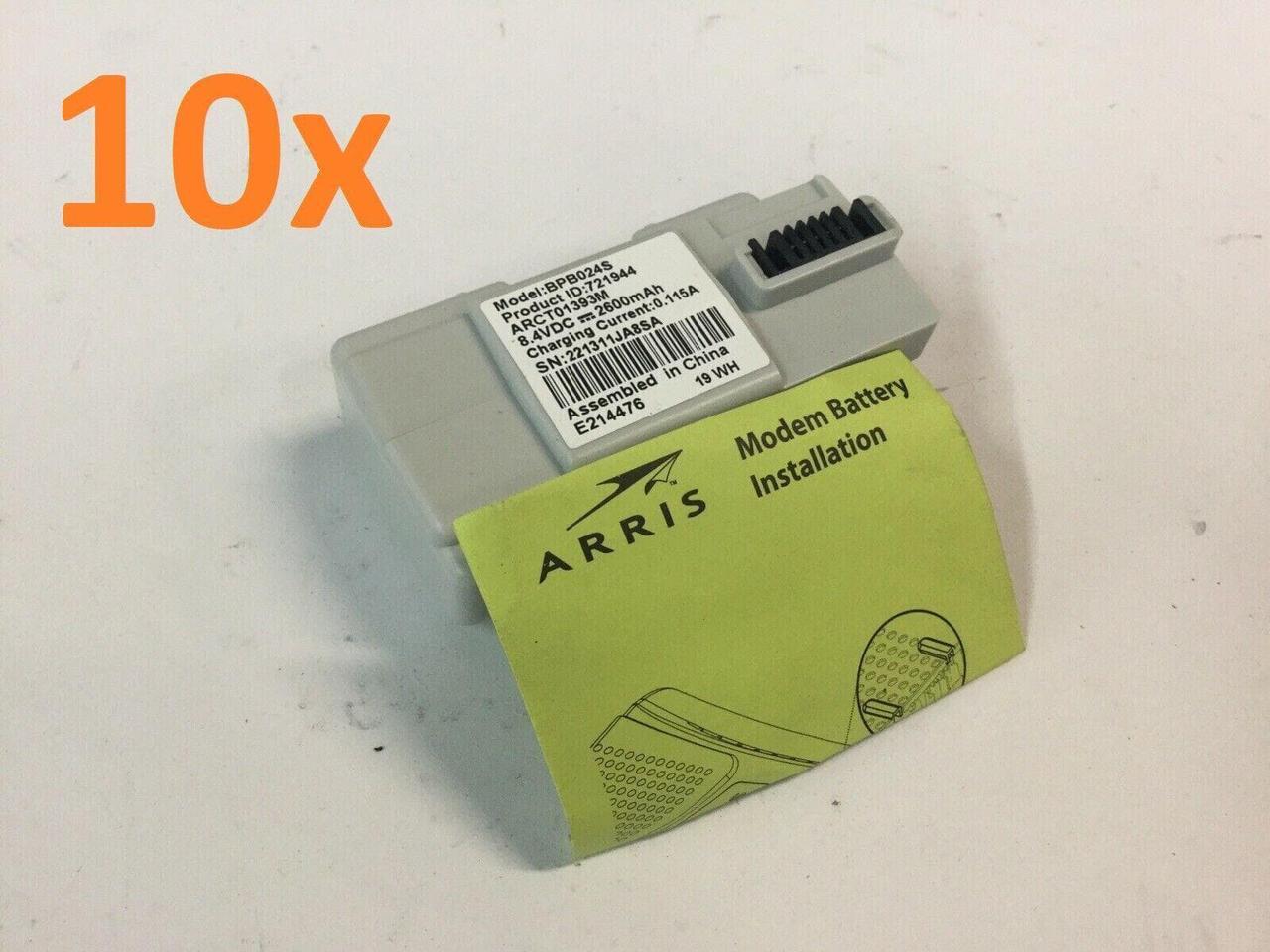 Main image of Lot of 10 - New   Cable Modem Backup Battery BPB024S 8.4VDC 721944 2600mAh