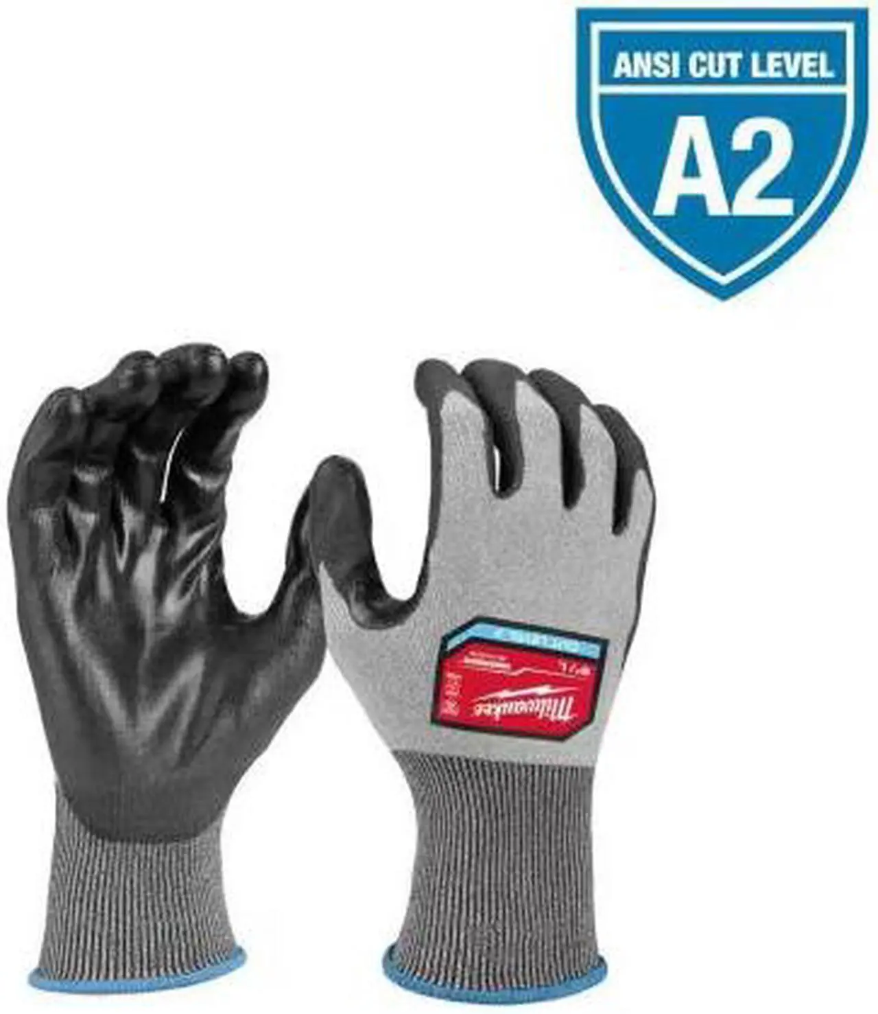 Large High Dexterity Cut 2 Resistant Polyurethane Dipped Work Gloves ...