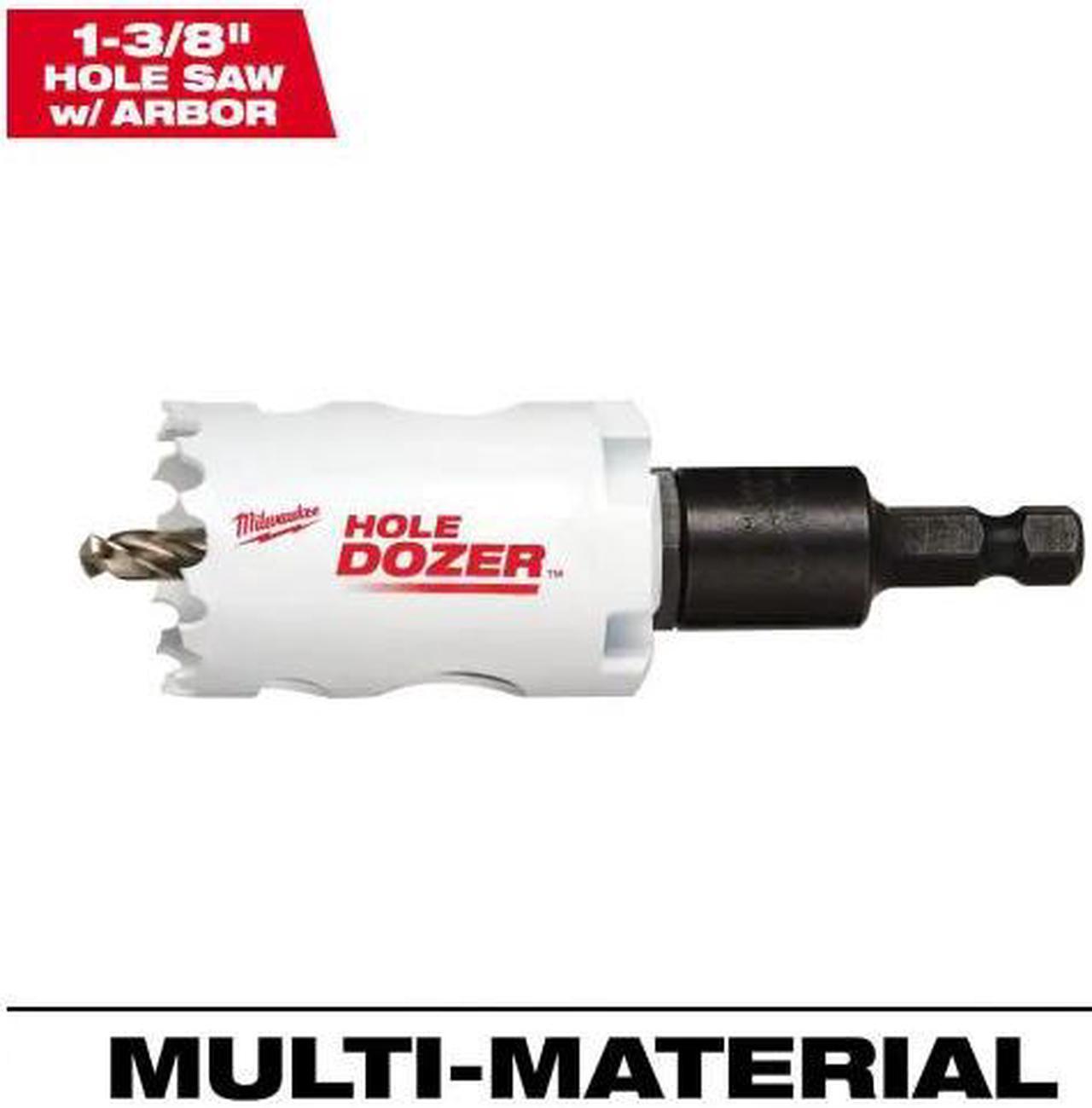 Main image of 1-3/8 in. HOLE DOZER Bi-Metal Hole Saw with 3/8 in. Arbor and Pilot Bit Milwaukee  # 49-56-9671 # 1005445993