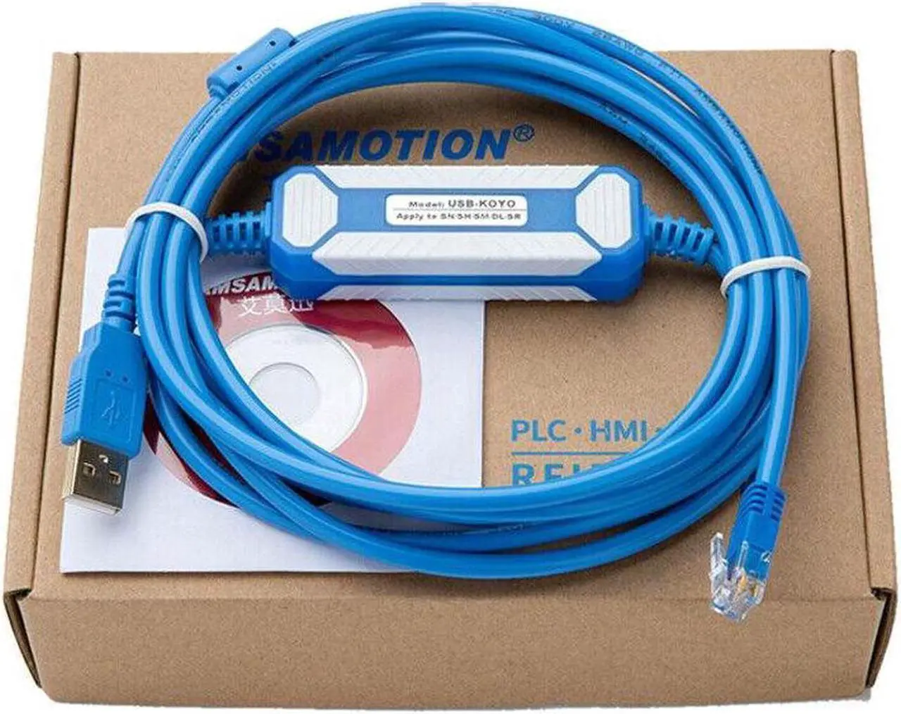Main image of For Koyo PLC programming cable SM/SH/SN/DL/SU series USB-KOYO connector