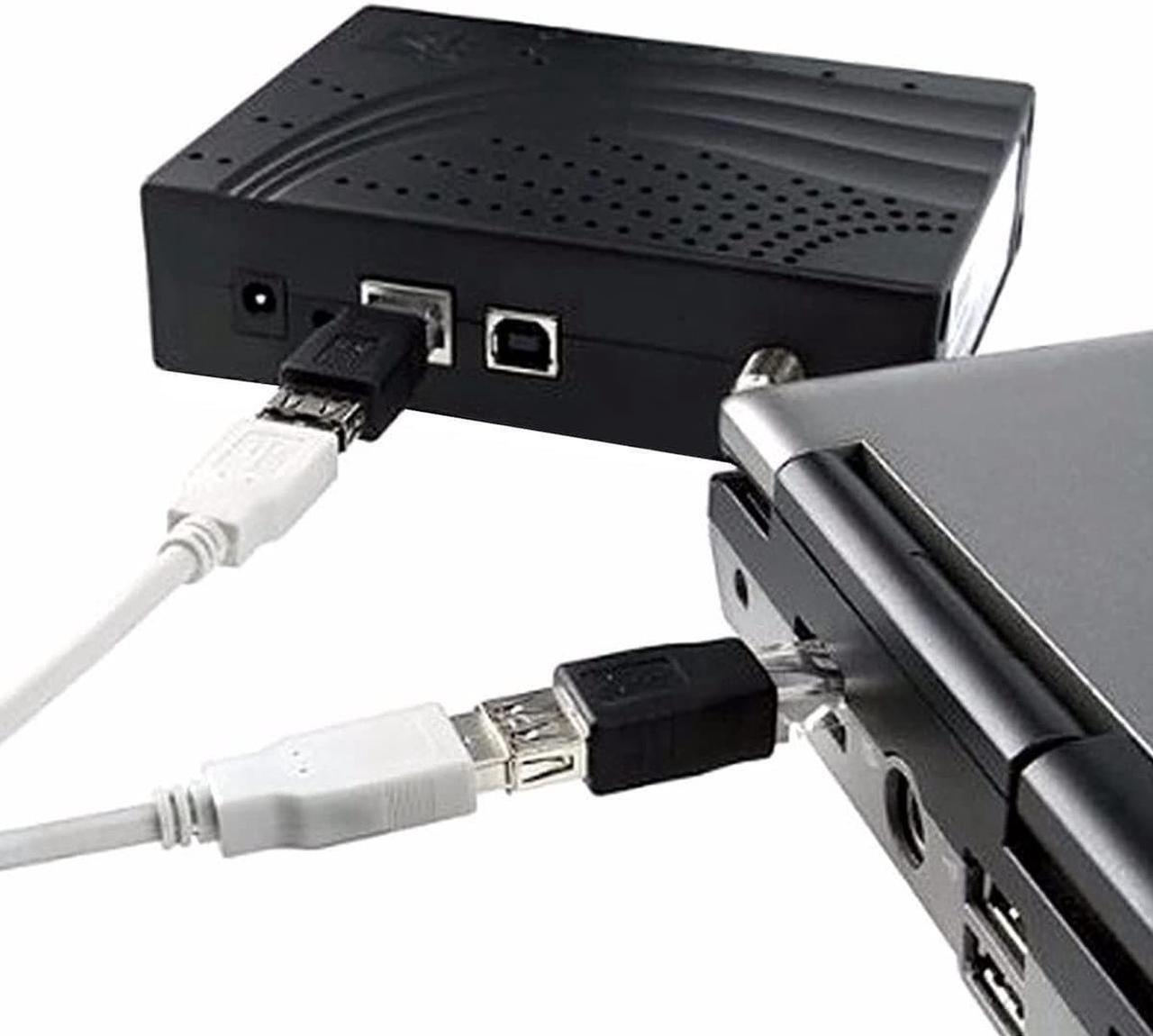 Alt view image 4 of 5 - Ethernet to USB Adapter, 2 PCS USB to Ethernet Adapter, RJ45 Ethernet Male to USB Female Converter, USB to RJ45 Adapter 10Mb/100Mbs Network Connector for Laptops Computers