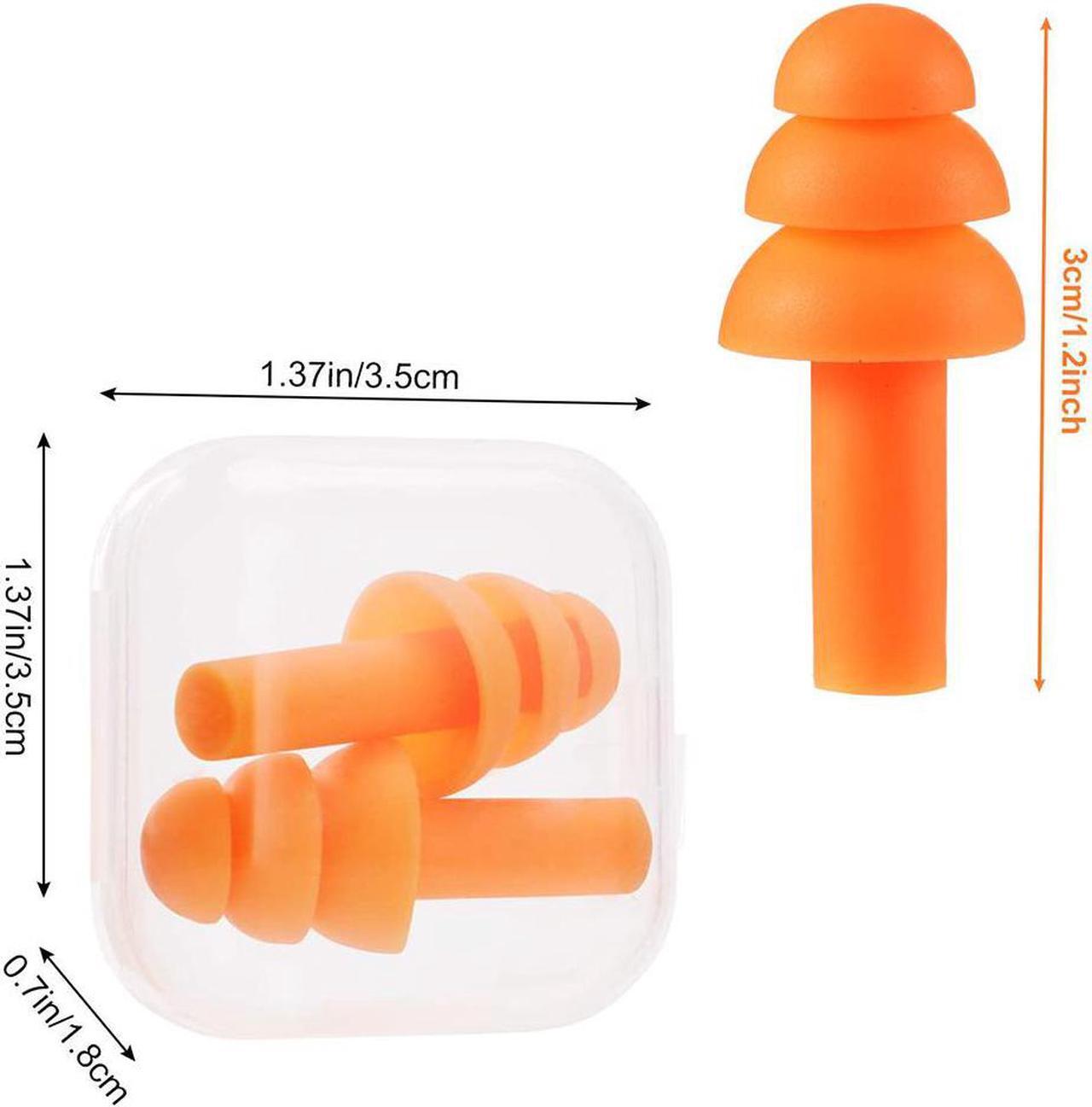 Alt view image 4 of 7 - Earplugs for Sleeping, 18 Pairs Silicone Ear Plugs for Swimming with Aluminum Carry Case Noise Reduction for Learning, Hearing Protection, Concerts, Airplanes, Shooting for Woman, Man, Kids