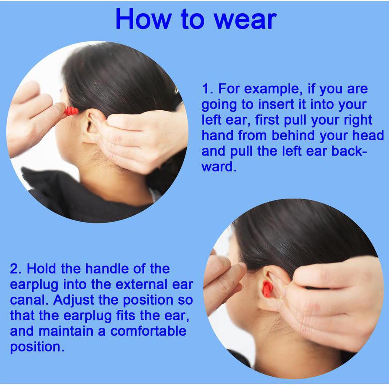 Alt view image 2 of 7 - Earplugs for Sleeping, 18 Pairs Silicone Ear Plugs for Swimming with Aluminum Carry Case Noise Reduction for Learning, Hearing Protection, Concerts, Airplanes, Shooting for Woman, Man, Kids