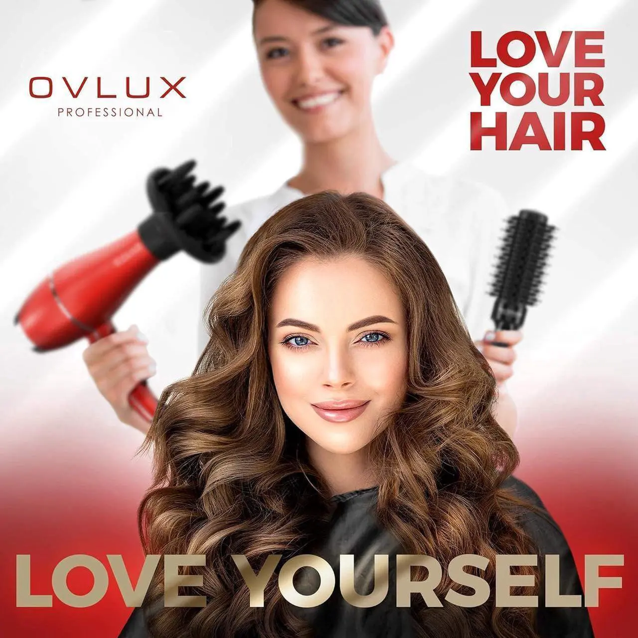 Alt view image 3 of 4 - Hair Dryer - Salon Professional Ionic Blow Dryer, Powerful & lightweight Hair Dryers with Diffuser and 2 Concentrators Birthday Gifts for Women and mom