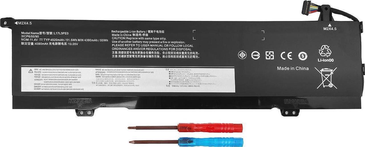 Main image of Laptop L17C3PE0 L17L3PE0 Battery for Yoga 730 15 730-15 730-15IKB 730-151KB 81CU 81JS 730-15IWL 730-151WL Series Notebook 5B10Q39196 5B10Q39197 5B10W67390 5B10W67214 Black (51.5WH 3-Cell)