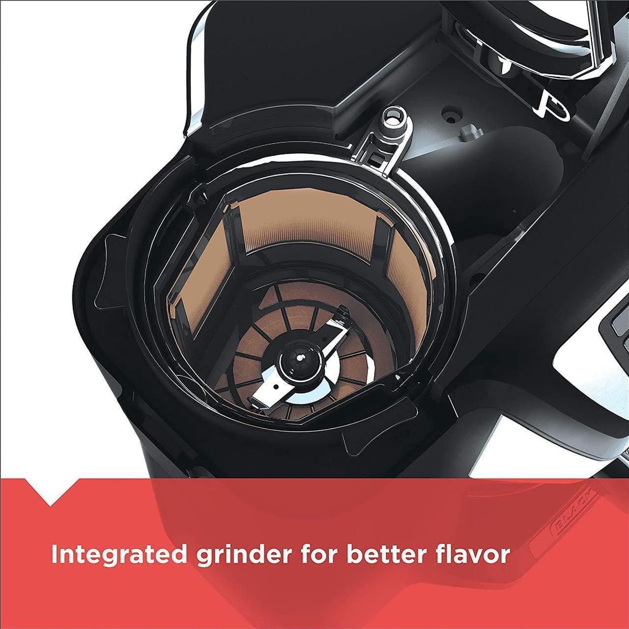 Alt view image 3 of 4 - BLACK+DECKER 12-Cup Mill and Brew Coffee Maker, Black, CM5000B