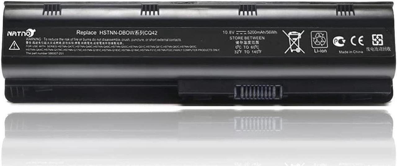 Main image of 593553-001 593554-001 MU06 MU09 Extended Laptop Battery for HP Pavilion G6 G7 G62 G72 G4 / 2000 Notebook PC / DV6 DV7 DM4 / Compaq Presario CQ32 CQ42 CQ43 CQ56 CQ57 CQ62 CQ72[10.8V 5200mAh 6Cell]