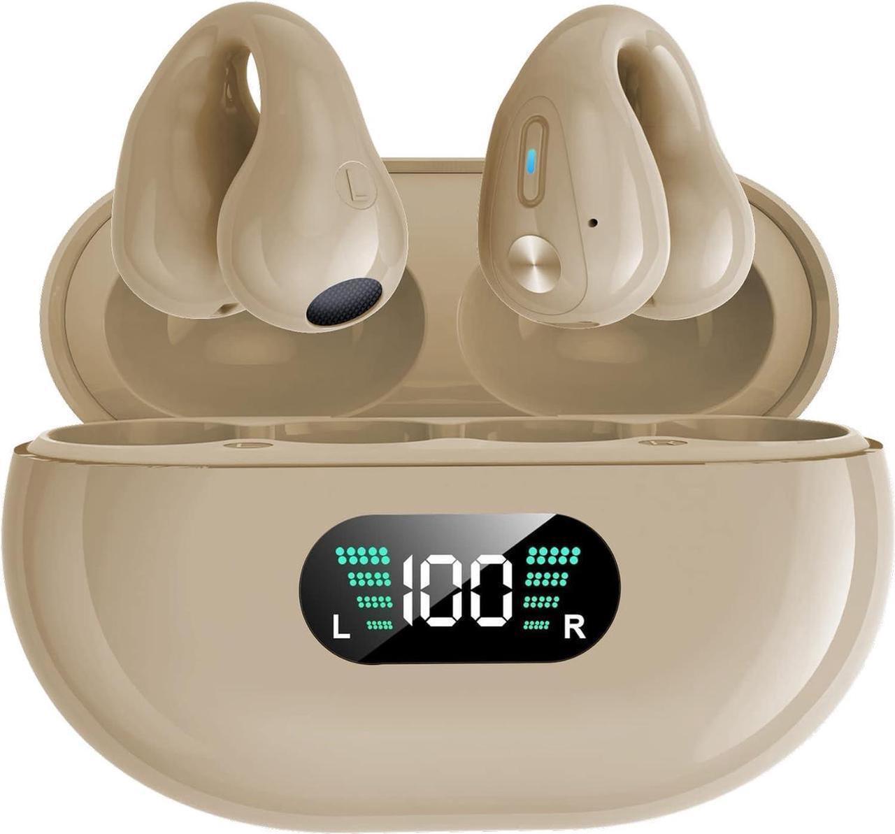 Main image of Loluka Open Ear Bone Conduction Earbuds Wireless Ear Clip Bone Conduction Headphones Head Set Bluetooth Open Ear Headphones Wireless Bluetooth Bone Conducting Earphones Ear Buds for Small Ear Canals