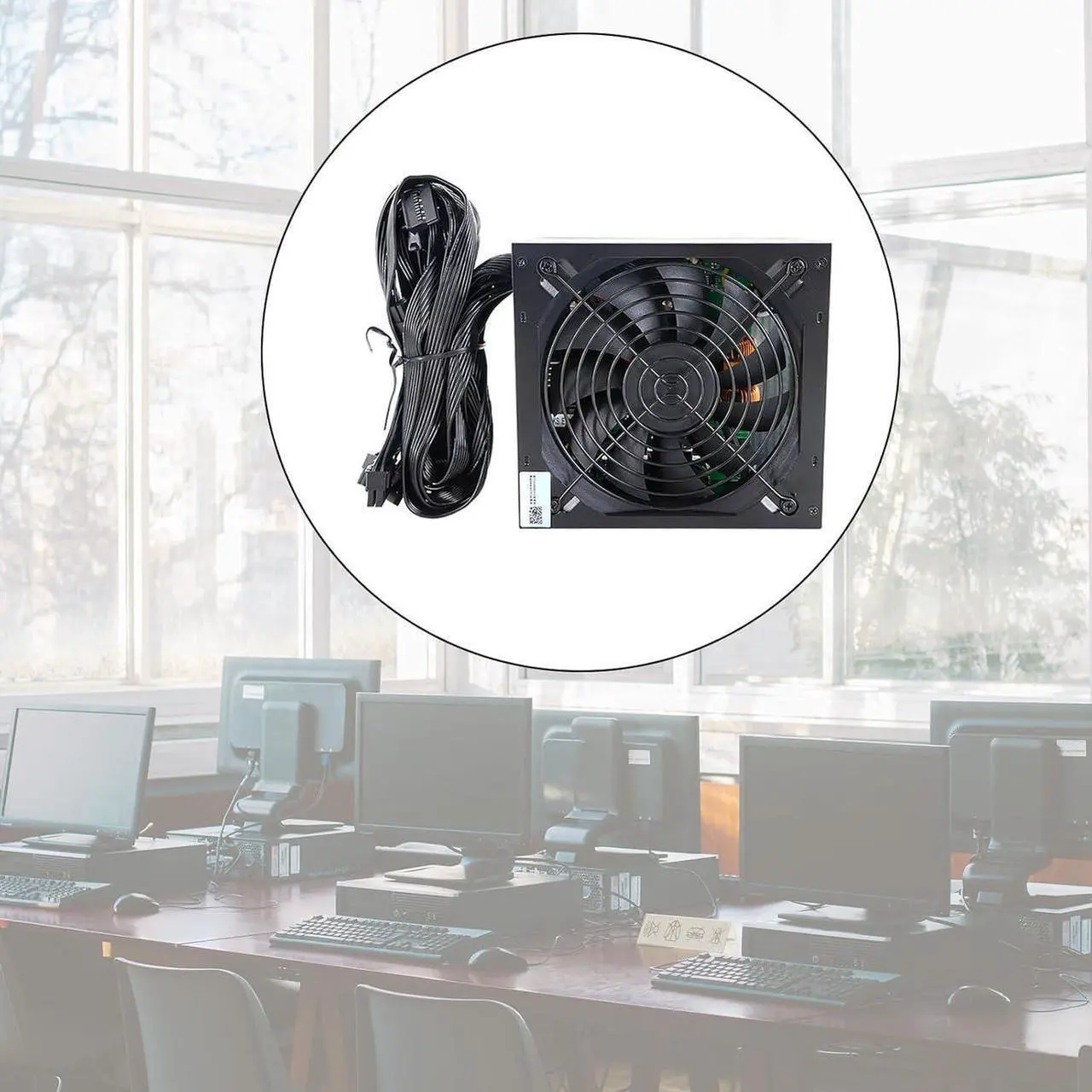 Alt view image 6 of 7 - Highly Performances Rate 550W Power Supply with Active 12cm Quiet Fan for Gaming PC ATX12V Computer Power Supply