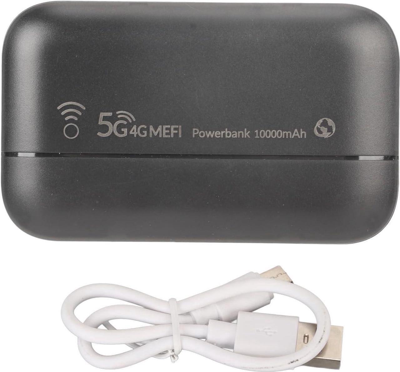 Alt view image 7 of 7 - Zyyini Portable WiFi Router, 4G LTE Wireless Network Router Pocket Mobile WiFi Hotspot, 300Mbps Travel Router TDD FDD WCDMA WiFi Modem Router, up to 10 Users, 10000mAh Battery