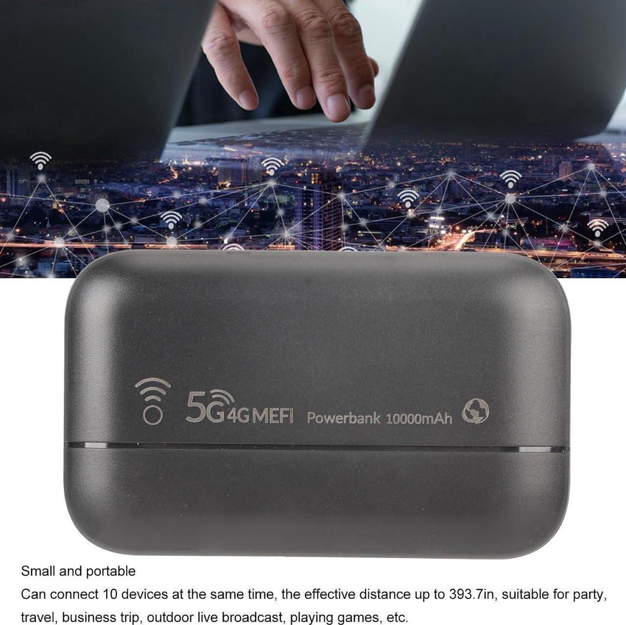 Alt view image 6 of 7 - 4GLTE Home & Office Wireless Router, Wireless Network Router, Portable WiFi Router Unlocked 5G WiFi Hotspot 300Mbps Router for Game Party Travel Unlocked to All Networks