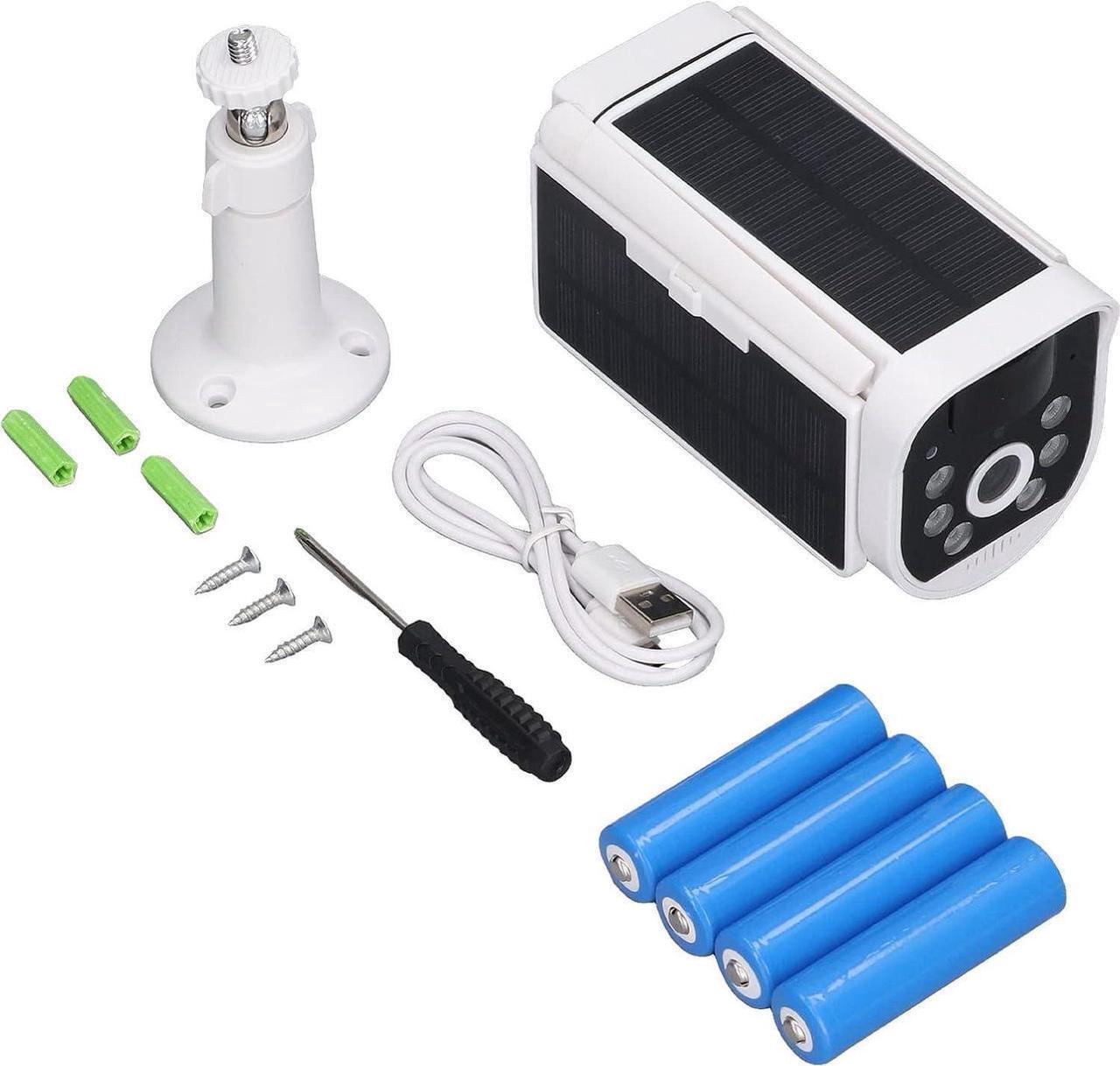 Alt view image 4 of 7 - BBAUER Solar Security Camera, Waterproof ABS Housing 6 LEDs Security Camera PIR Motion Detection Night Vision for Garden