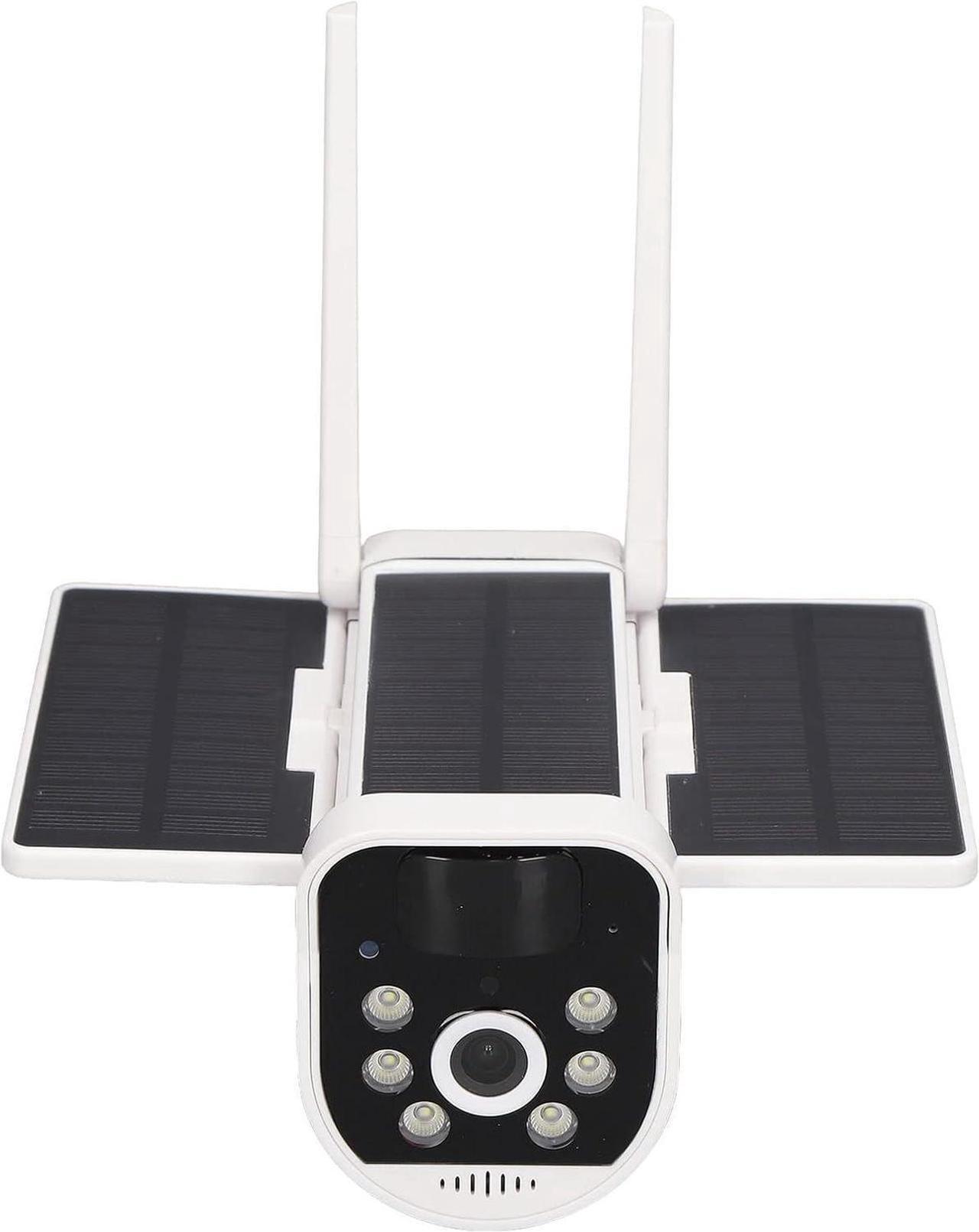 Main image of BBAUER Solar Security Camera, Waterproof ABS Housing 6 LEDs Security Camera PIR Motion Detection Night Vision for Garden