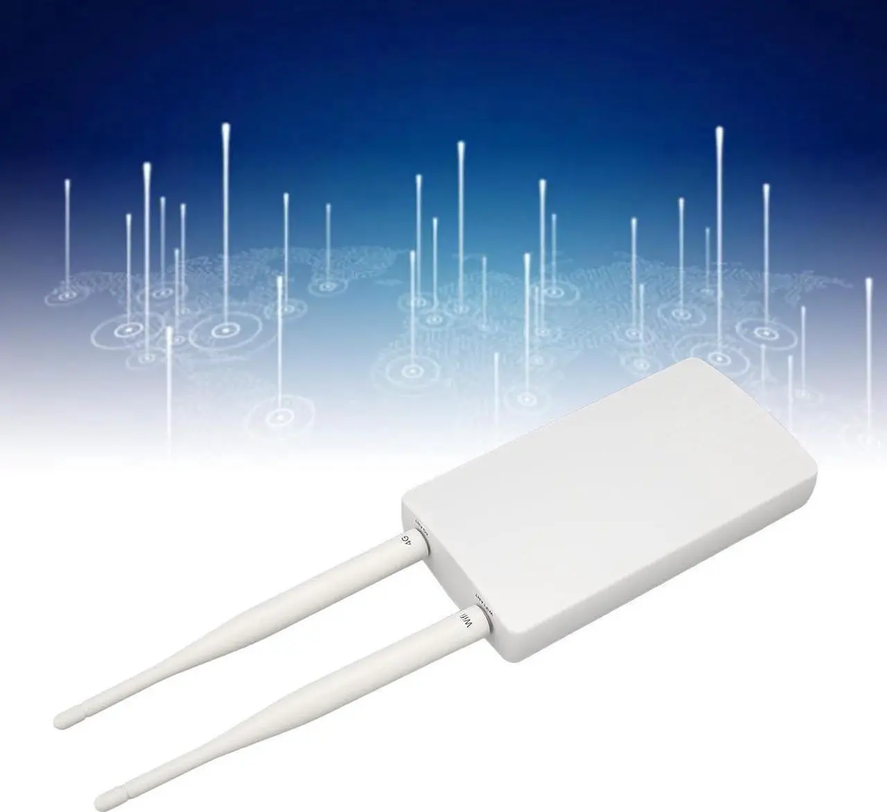 Alt view image 3 of 7 - 4G Wireless WiFi Router, Unlocked 4G LTE Wireless Router 2.4G 300Mbps High Gain for Home (US Plug)