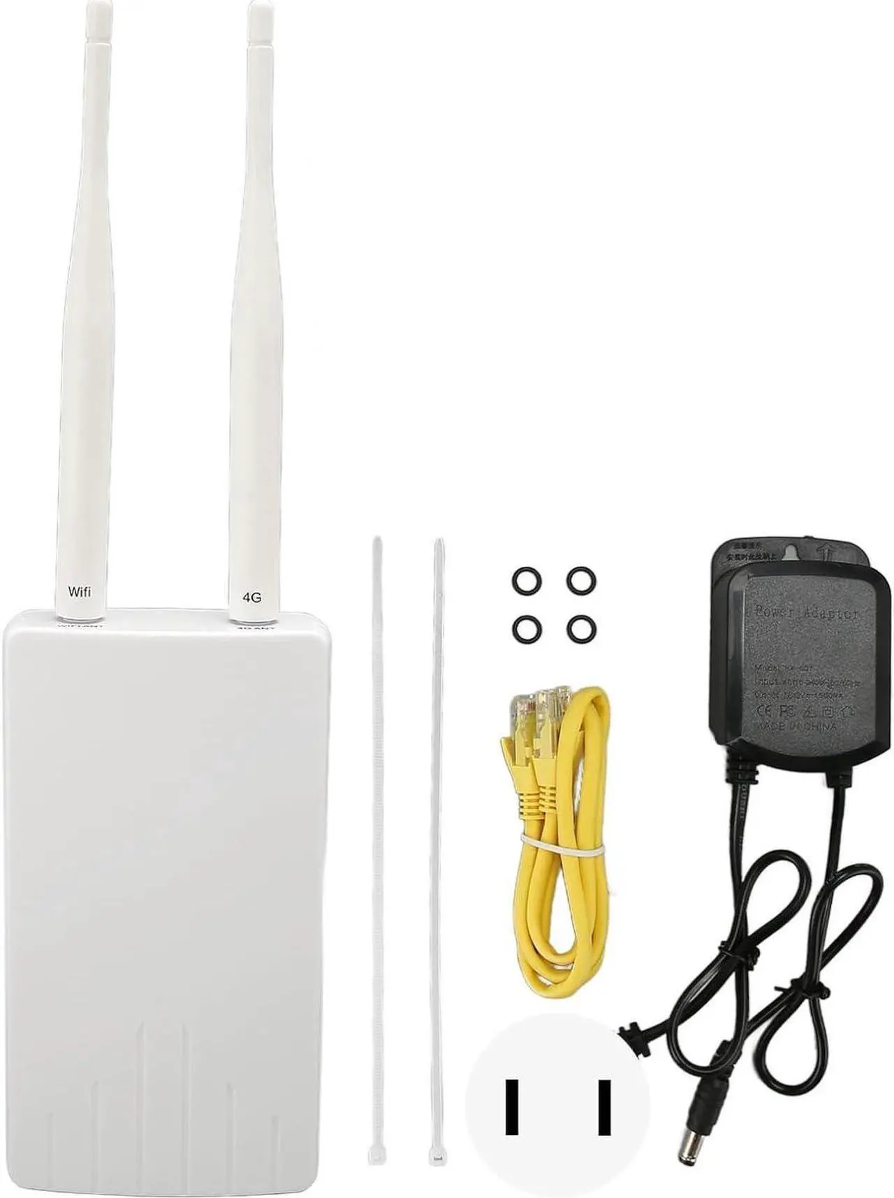 Alt view image 7 of 7 - 4G Wireless WiFi Router, Unlocked 4G LTE Wireless Router 2.4G 300Mbps High Gain for Home (US Plug)