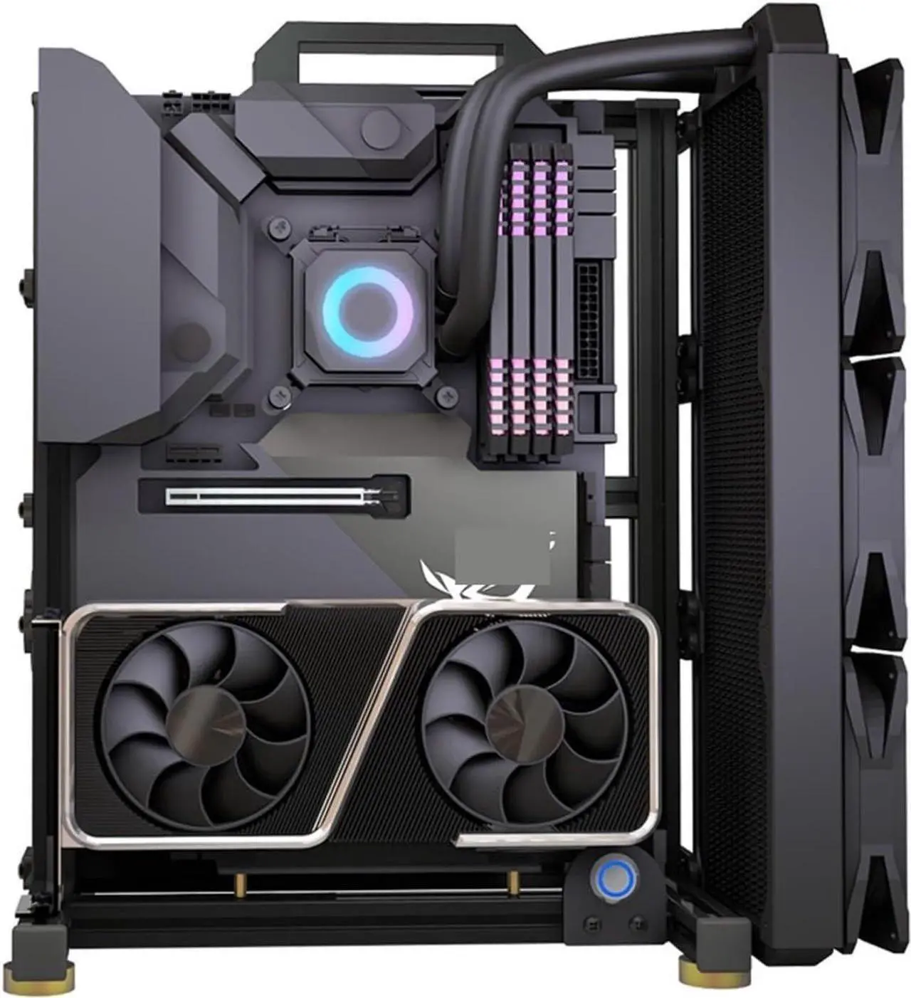 Main image of Computer Case Modding EATX Open PC Case Frame ITX MATX ATX Gamers Cabinet DIY Cooler Desktop Computer Aluminum Creative Tower Gaming Dynamic(ATX 34), 1