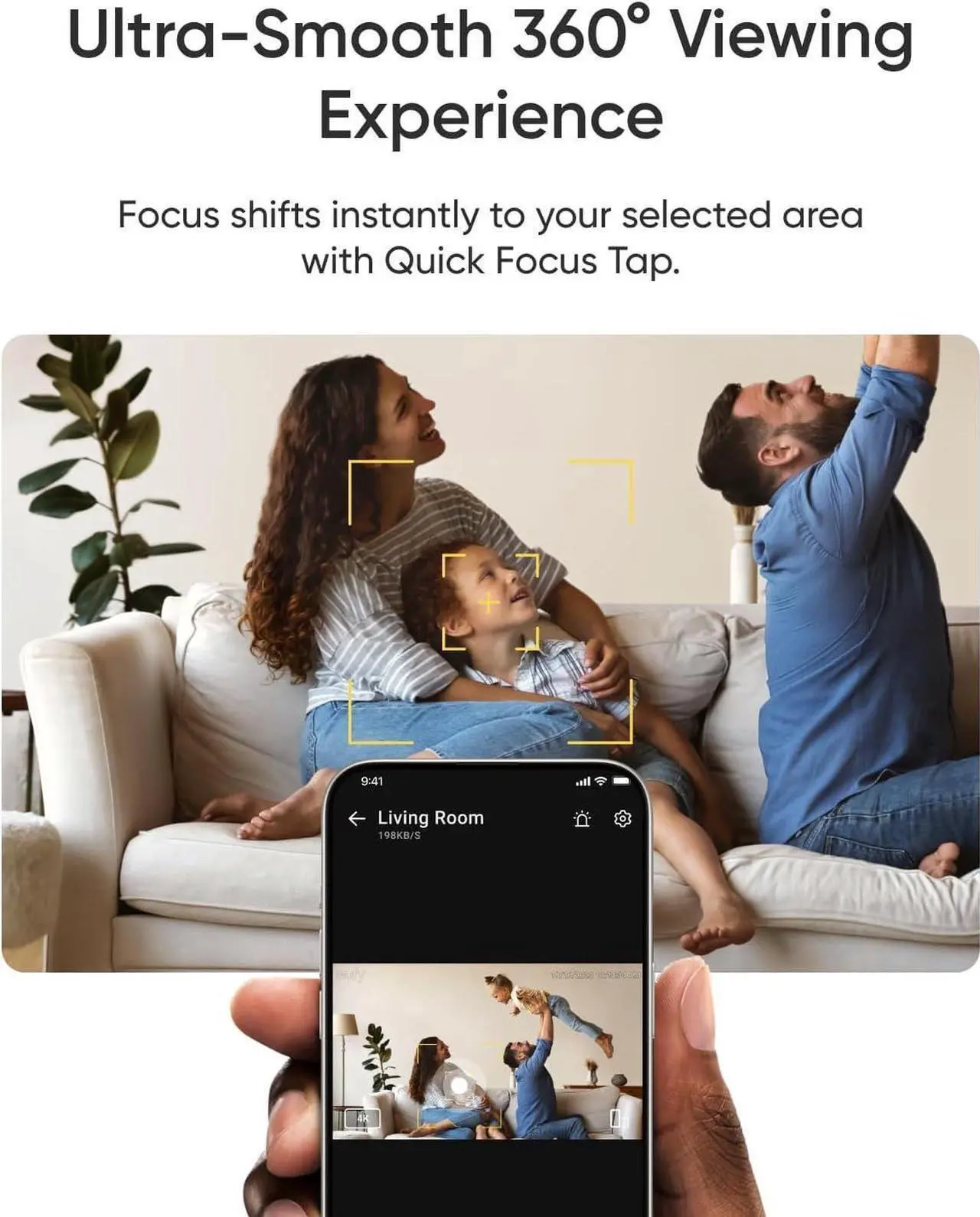 Alt view image 3 of 7 - eufy Security Indoor Cam E220, Camera for Home Security, + Indoor Cam E30, Latest Generation, 4K UHD Security Camera, 360 Pan-Tilt