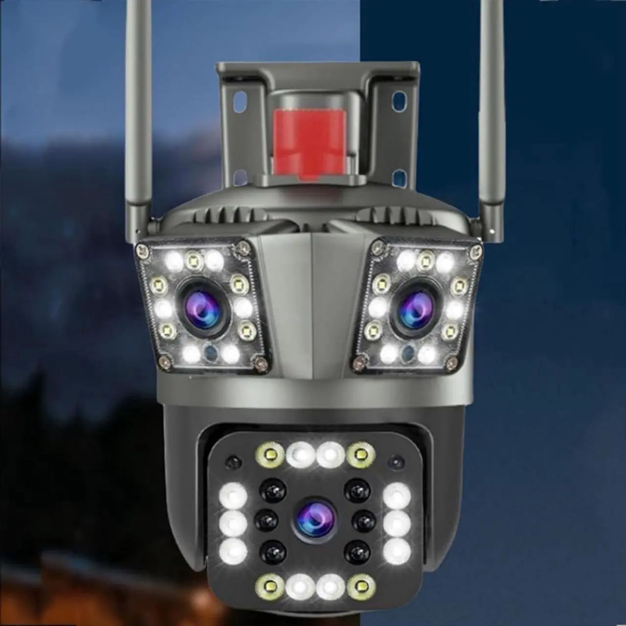 Alt view image 3 of 7 - Davitech Camara De Seguridad, Outdoor Waterproof Wireless WiFi Hd Security Camera, 3/4 Lens Security Camera, Mini Hd WiFi Security Camera, Color Night Vision