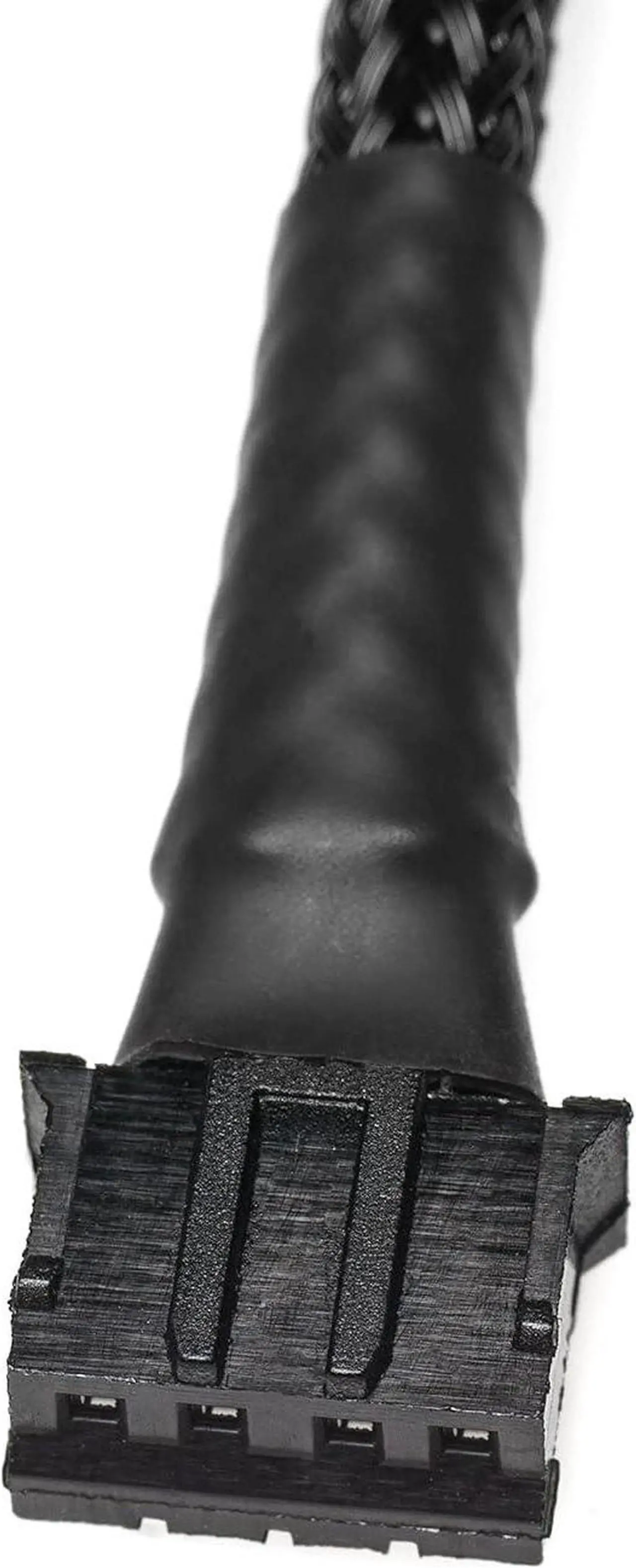 Alt view image 2 of 6 - CRJ Micro 4-Pin PWM GPU Fan Adapter Cable All Black Sleeved for Graphics Cards