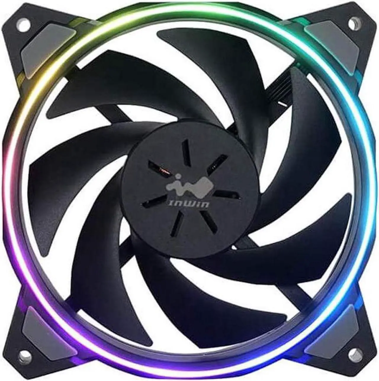 Alt view image 3 of 5 - InWin Sirius Loop Addressable RGB Triple Fan Kit 120mm High Performance Cooling Computer Case Fan Cooling