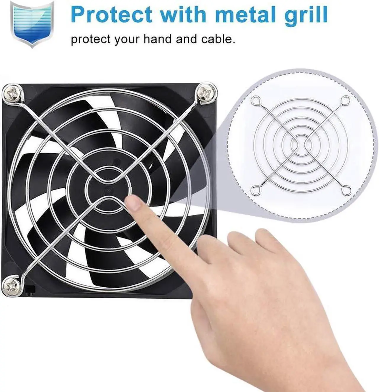 Alt view image 4 of 7 - Wathai 80mm x 80mm x 25mm USB Fan 5V for Computer Laptop Router DVR Xbox Cooling 2 Packs