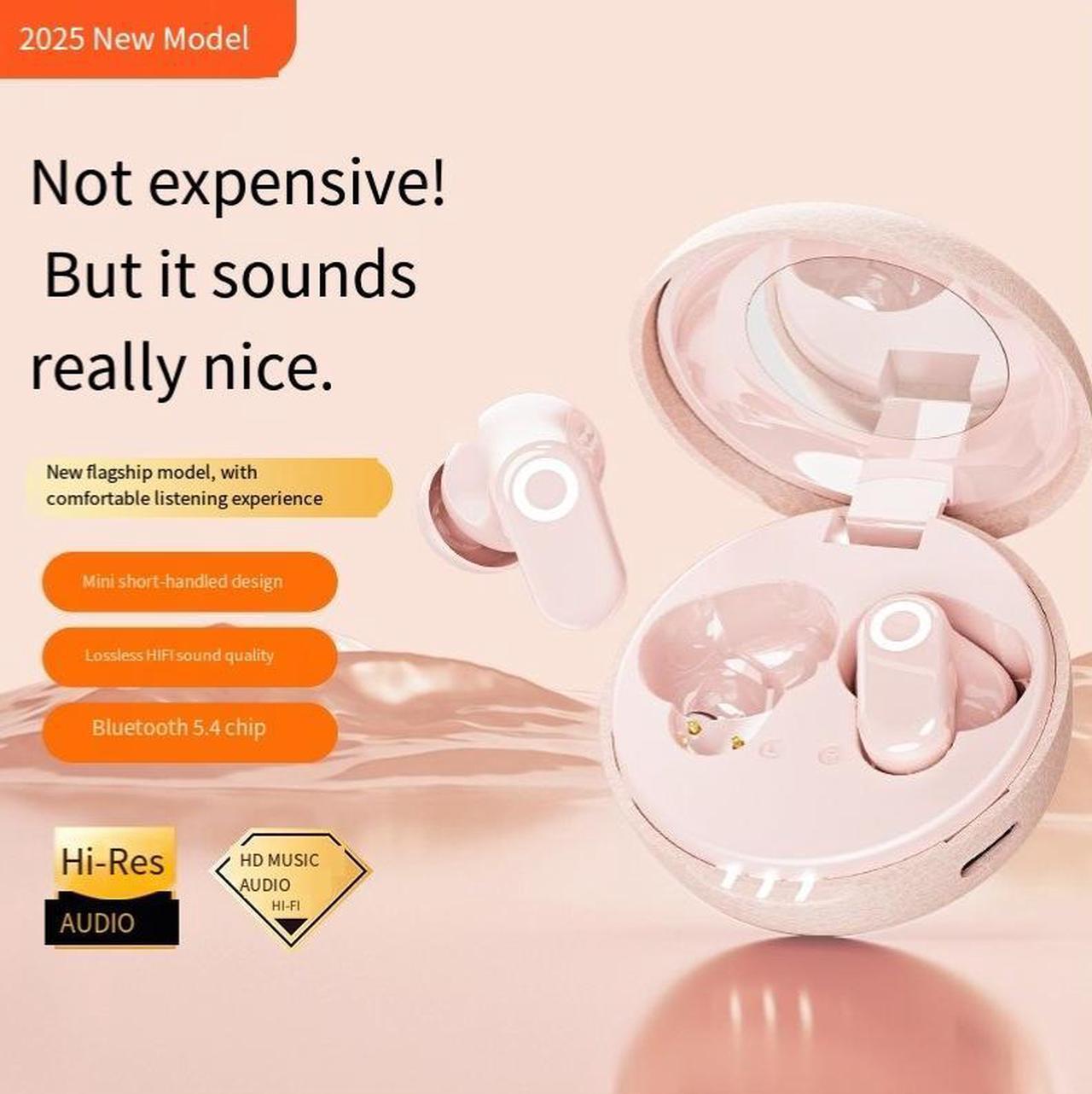 Alt view image 2 of 4 - The 2025 cross-border new J17 wireless in-ear Bluetooth headphones feature a high appearance level, long battery life, noise cancellation during sports, and excellent sound quality