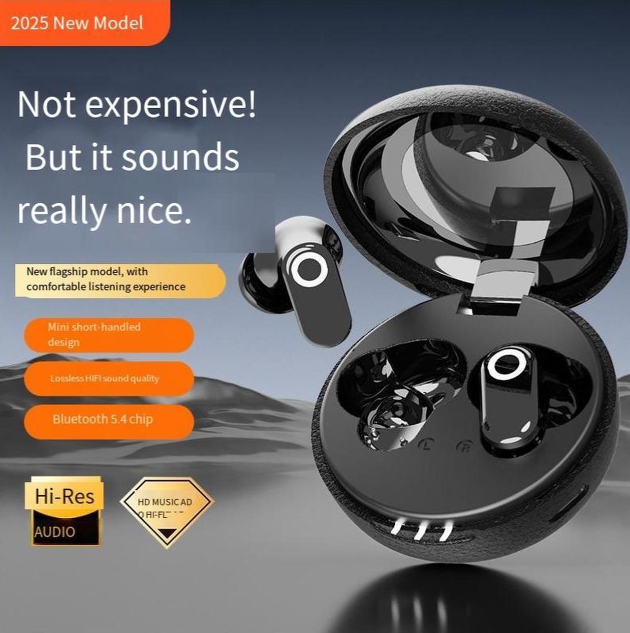 Alt view image 3 of 4 - The 2025 cross-border new J17 wireless in-ear Bluetooth headphones feature a high appearance level, long battery life, noise cancellation during sports, and excellent sound quality